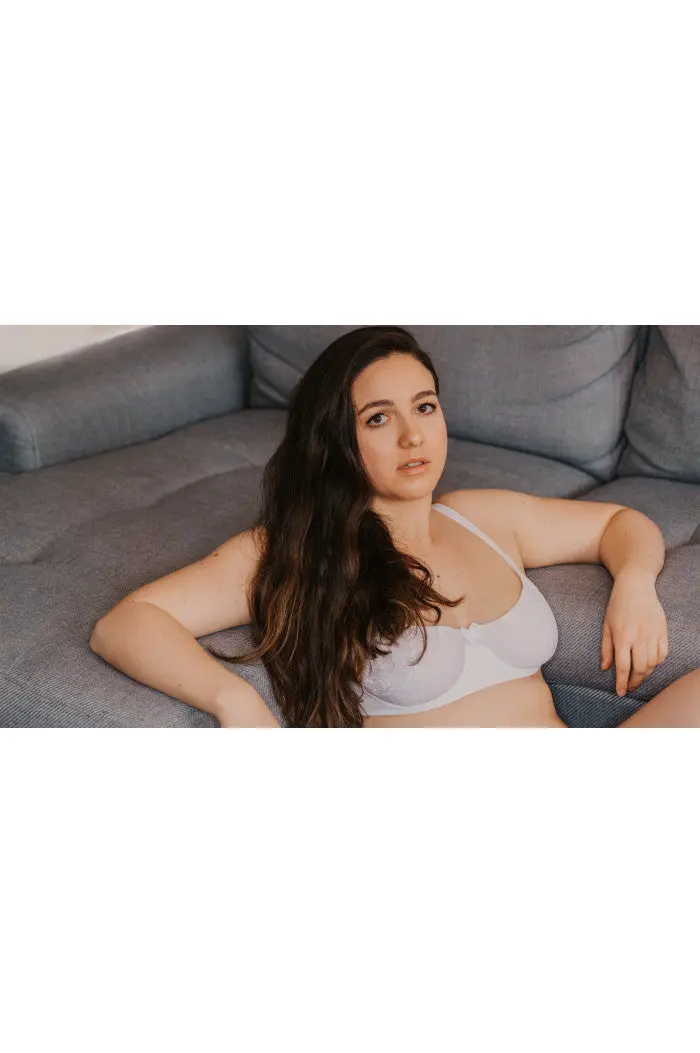 Soutien-gorge emboitant Blanc Dentelle