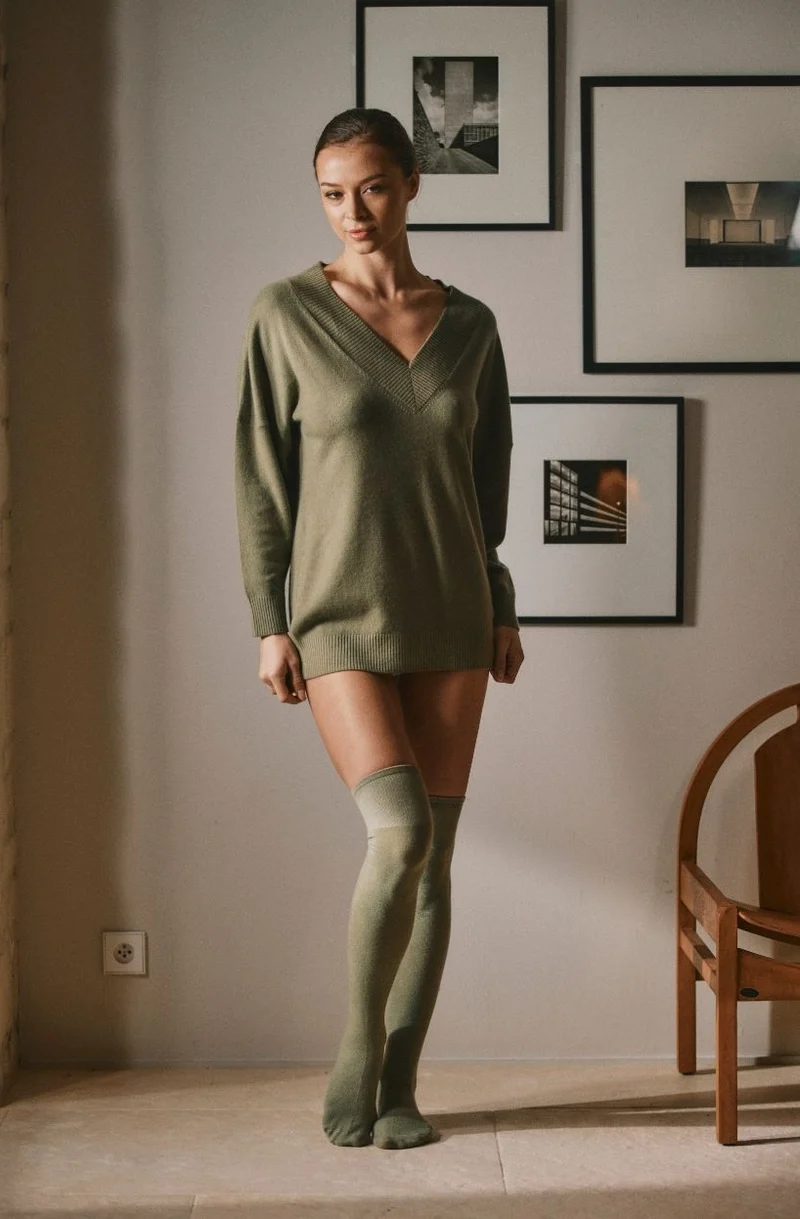 Robe pull en cachemire Divine