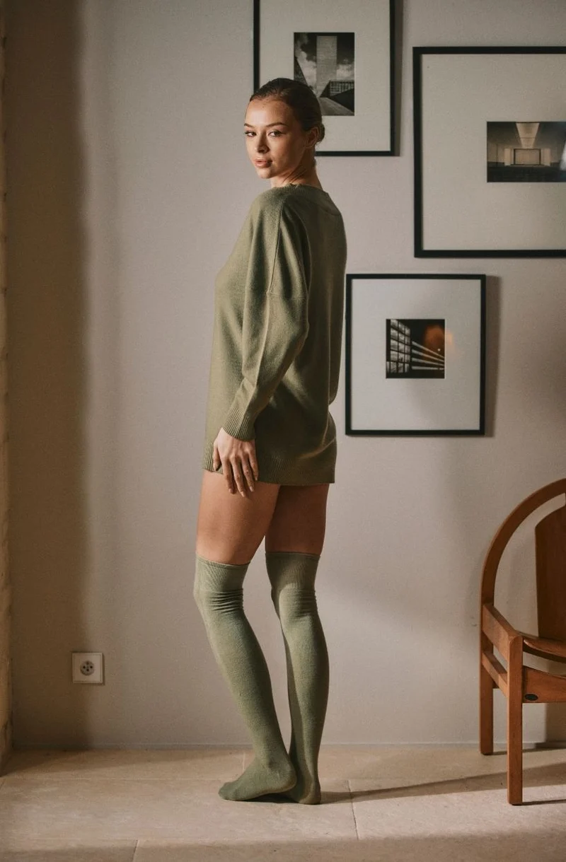 Robe pull en cachemire Divine