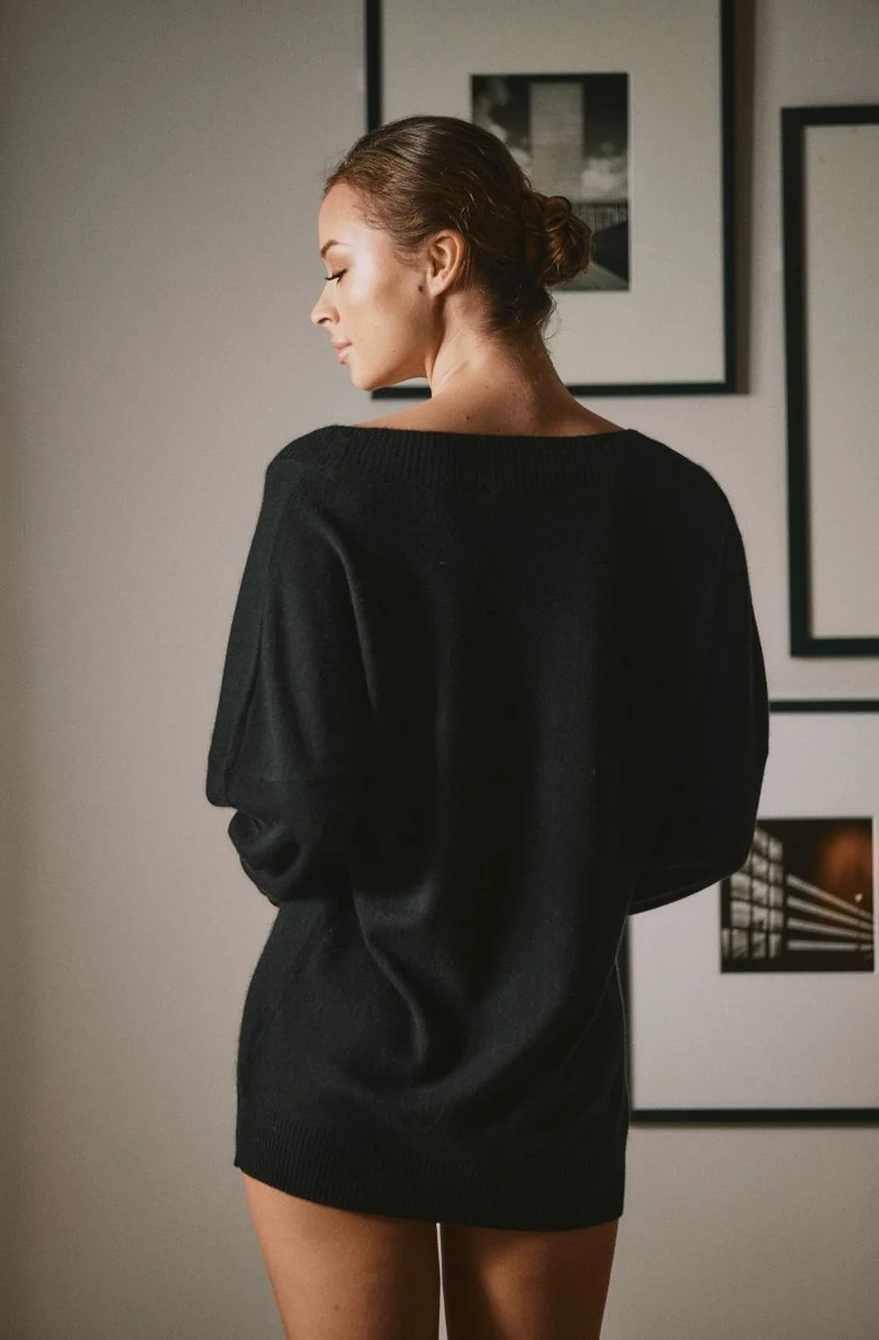 Robe pull en cachemire Divine