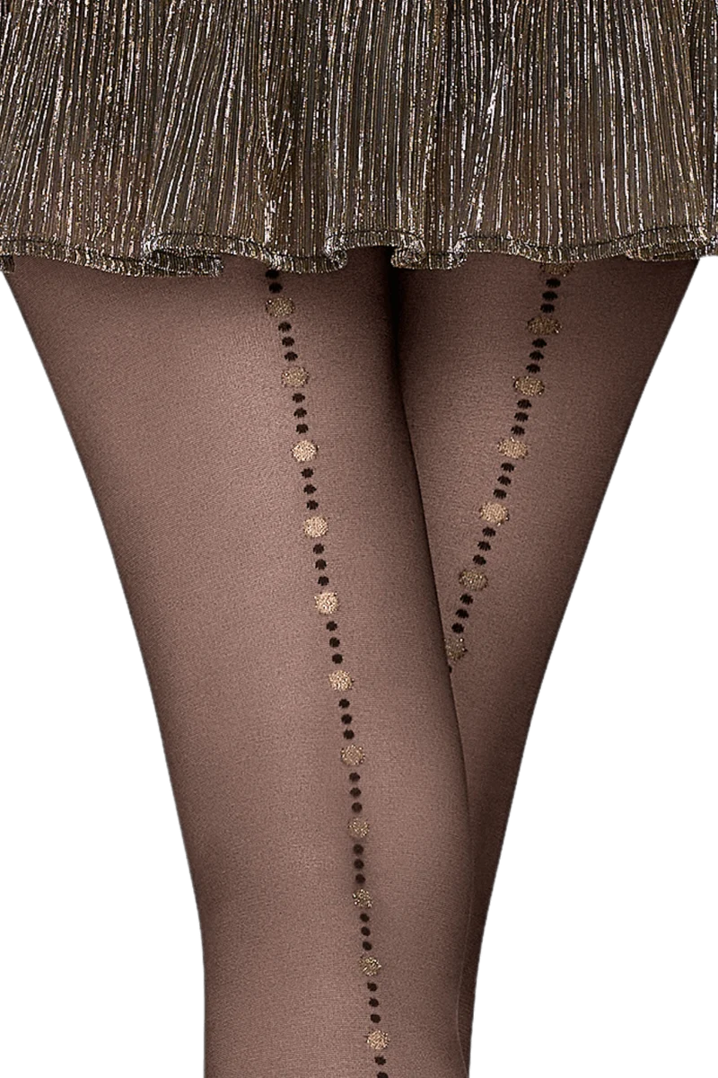 Collant Fantaisie 25D Perles Scintillantes Magic Nights - Noir ébène