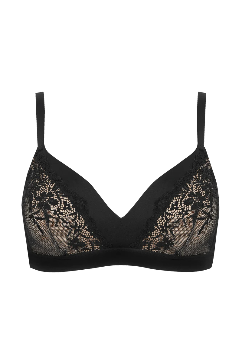 Soutien-gorge sans armatures à coques souples Romance Magic Nights - Noir