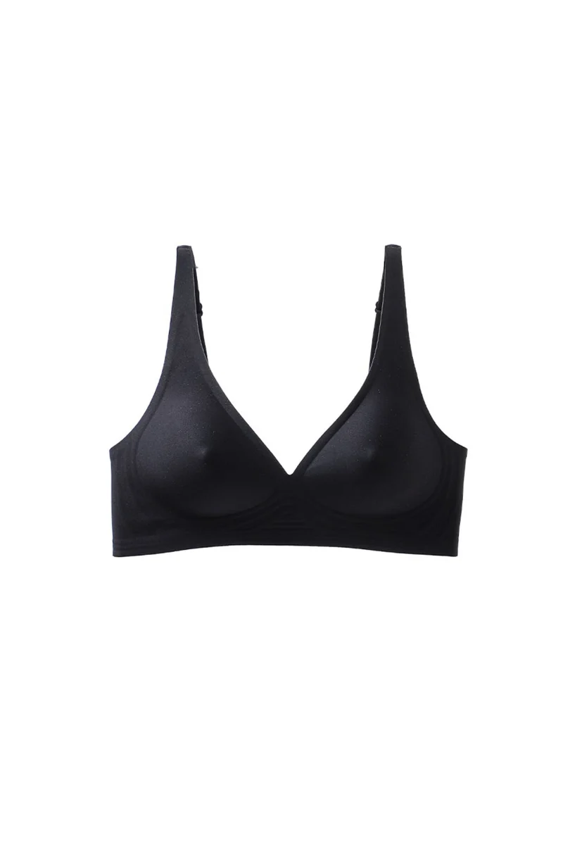 Soutien-gorge push-up invisible effet no bra Noir