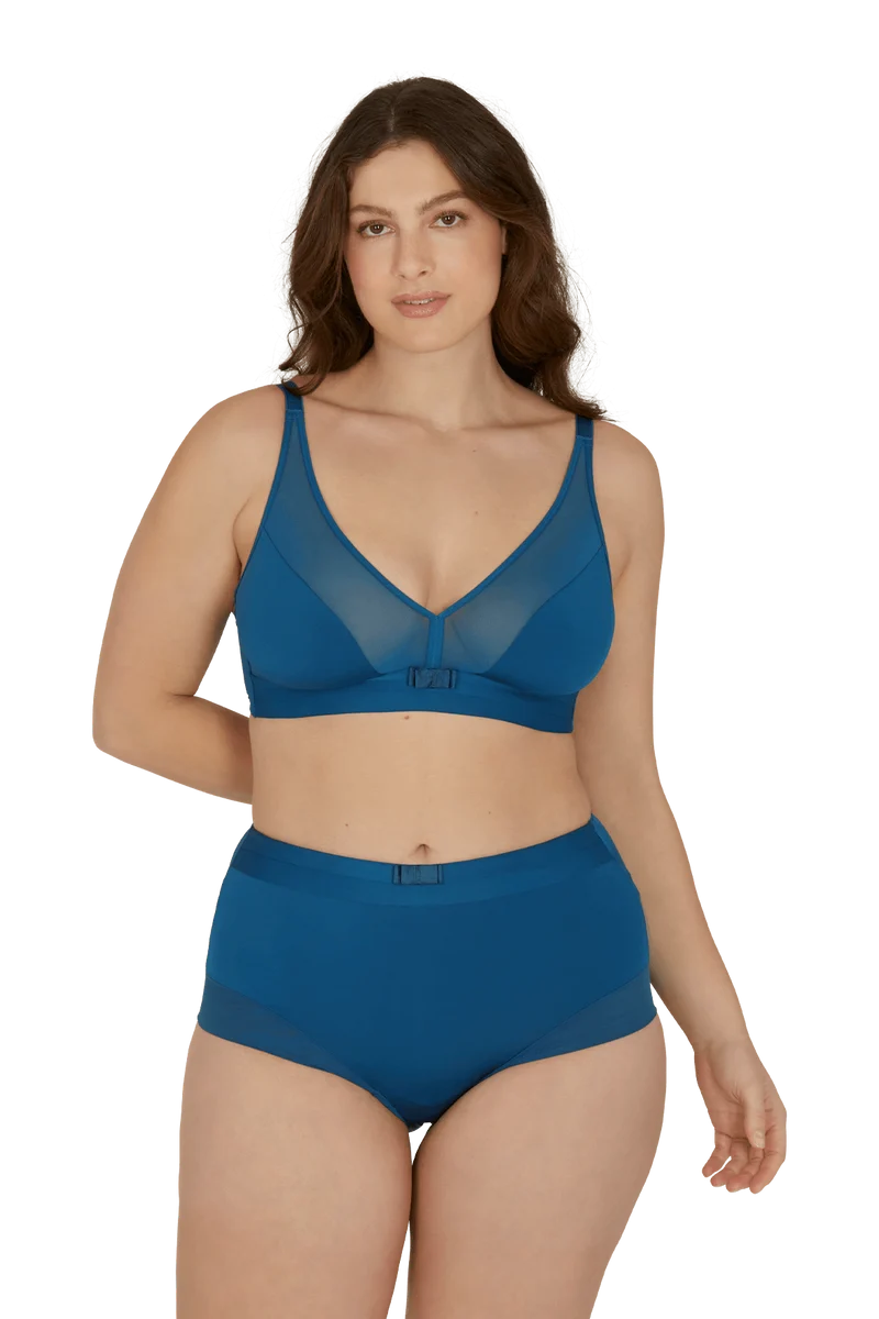 Soutien-gorge sans armatures Tulle Design - Océan
