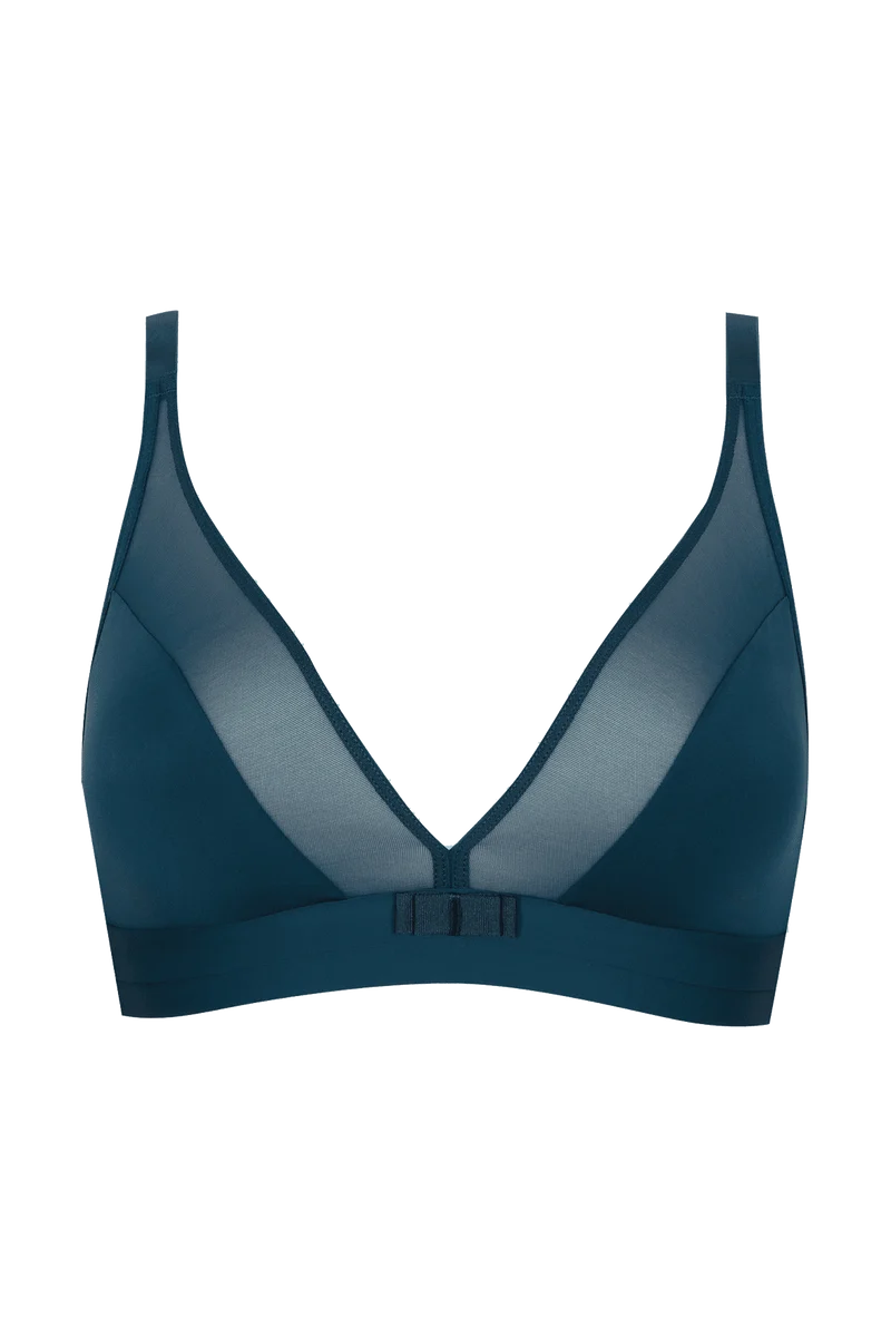 Soutien-gorge sans armatures Tulle Design - Océan