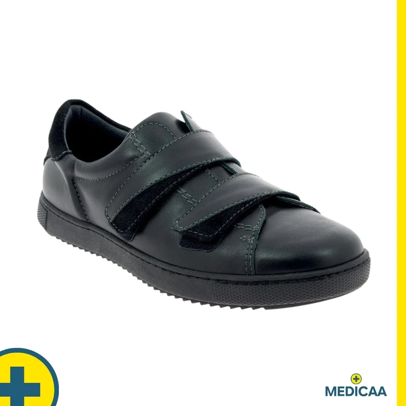 Baskets Orthopédiques - (Yves) - Homme - Noir