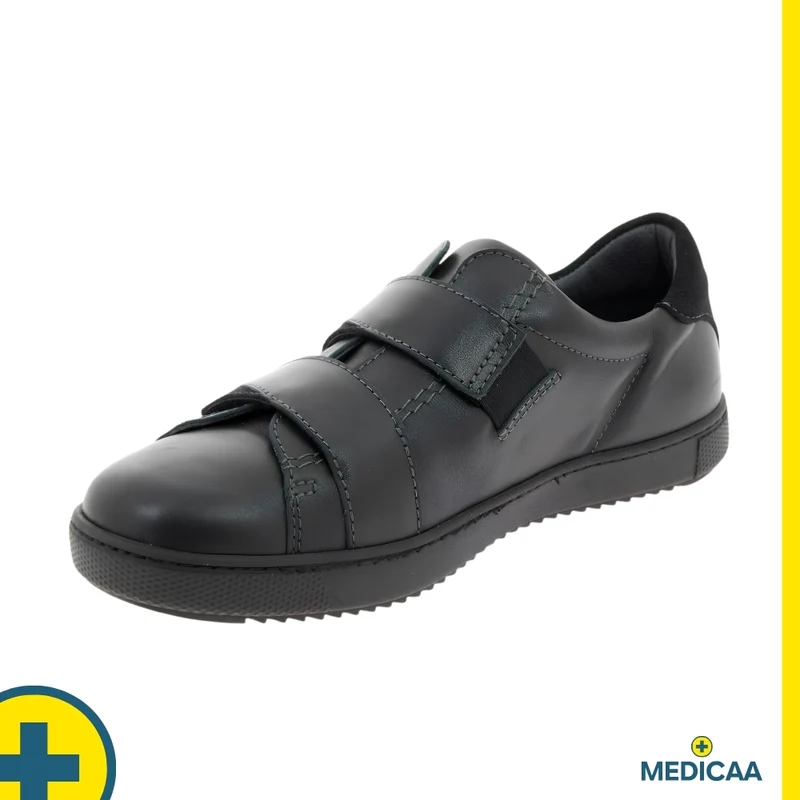 Baskets Orthopédiques - (Yves) - Homme - Noir