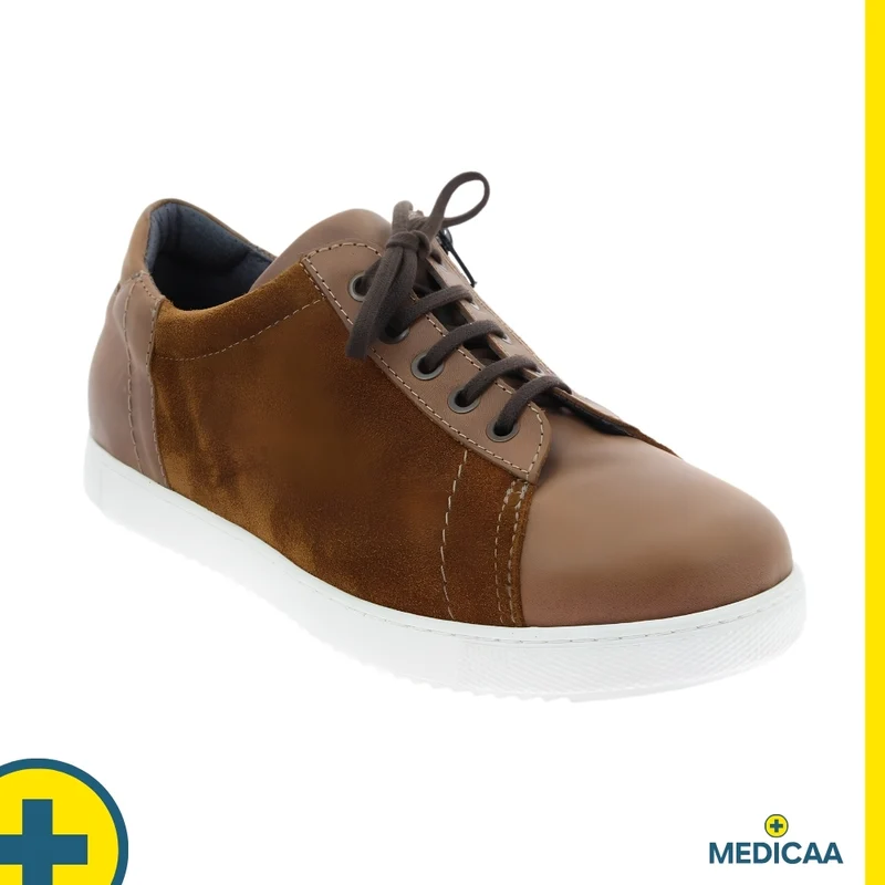 Baskets Orthopédiques - (Yvan) - Homme - Camel