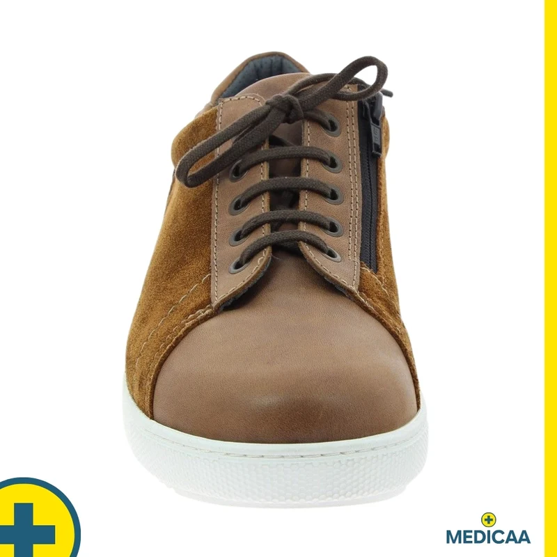 Baskets Orthopédiques - (Yvan) - Homme - Camel