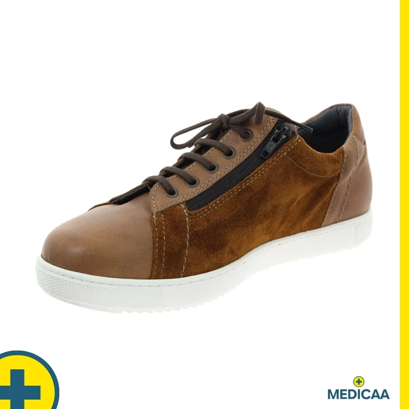 Baskets Orthopédiques - (Yvan) - Homme - Camel