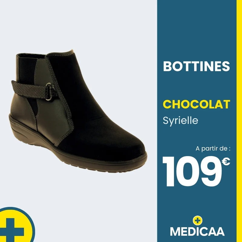 Bottines Orthopédiques - (Syrielle) - Femme - Chocolat