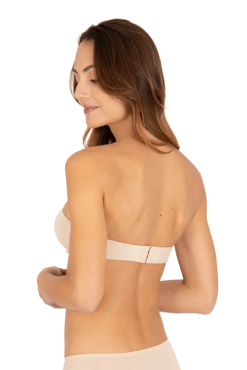 Soutien-gorge bandeau bretelles multipositions amovibles invisible Nuances - Nude