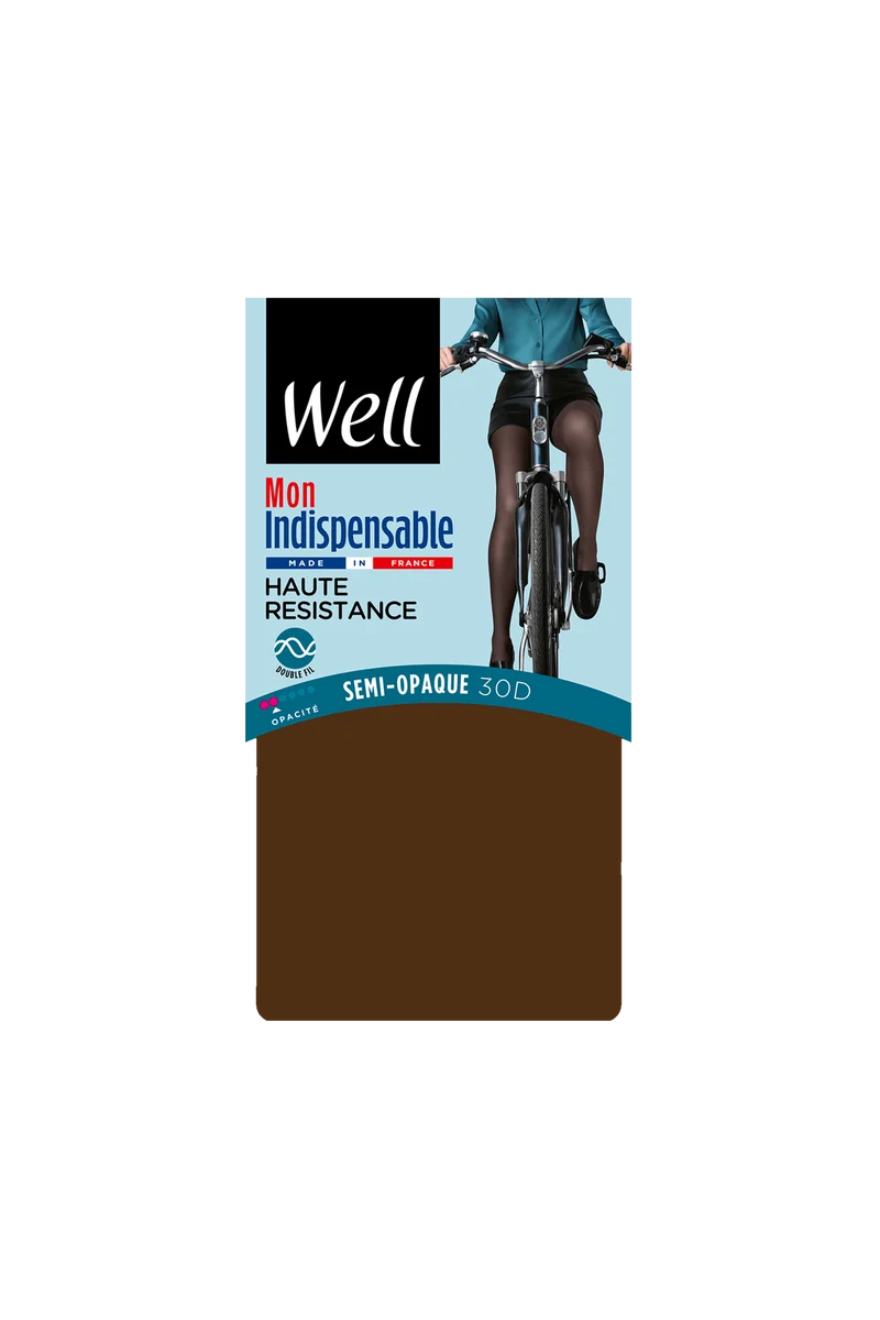 Collant Semi-Opaque 30D Mon Indispensable - Chocolat