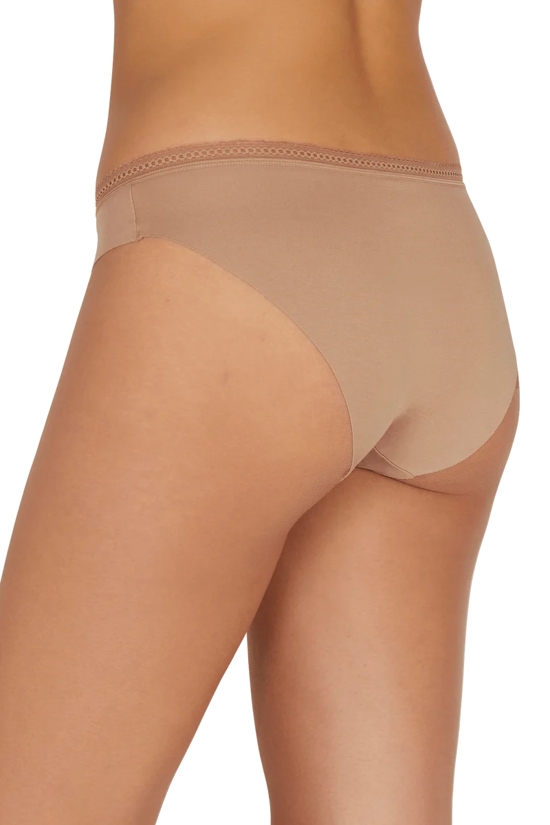 Lot de 3 Slips - Trio Invisible Modal - Taupe / noir / blanc