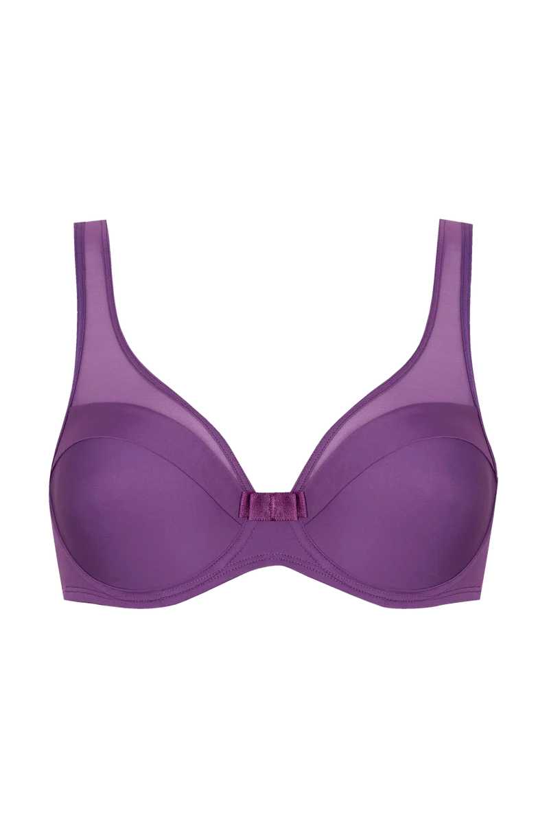Soutien-gorge à armatures Tulle Design - Violet