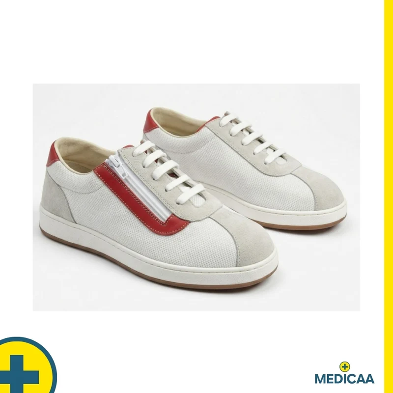Baskets Confort - (Kira) - Femme - Blanc