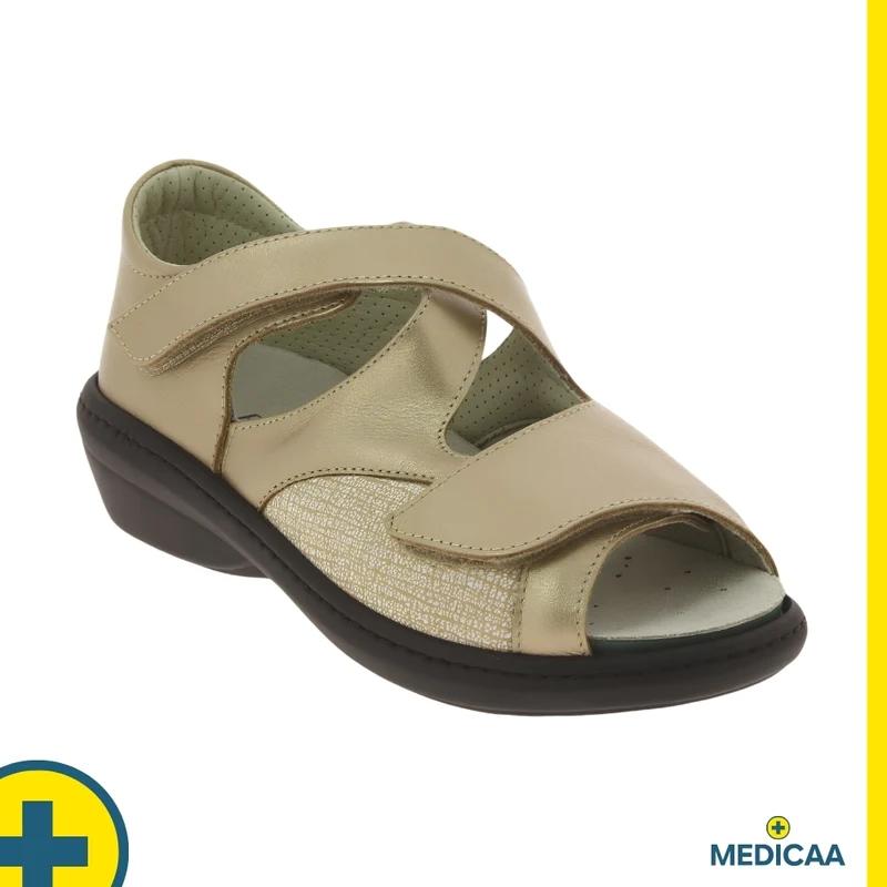 Sandales Orthopédiques - (Davina) - Femme - Or