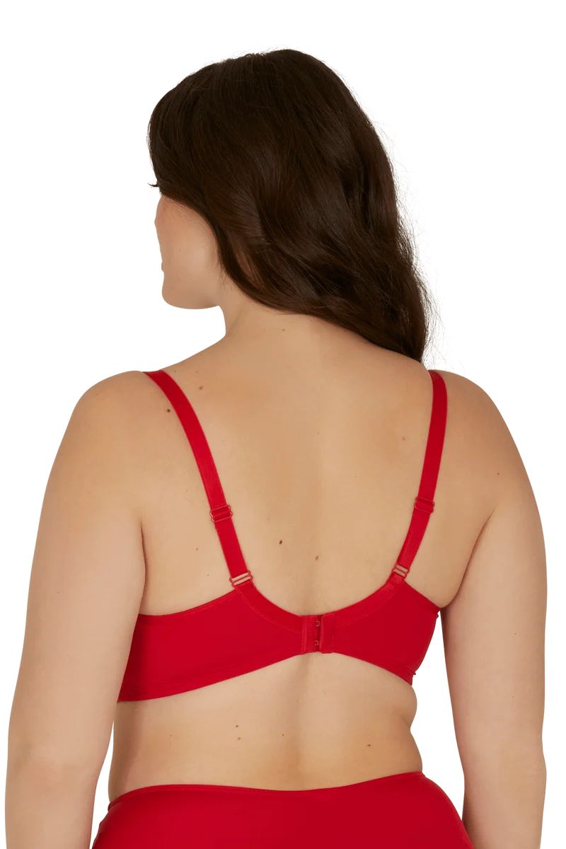 Soutien-gorge sans armatures Tulle Design - Rouge ardent