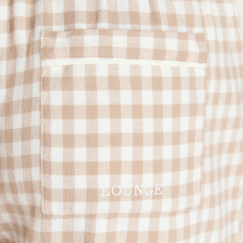 Pantalon de Pyjama Vichy - Beige