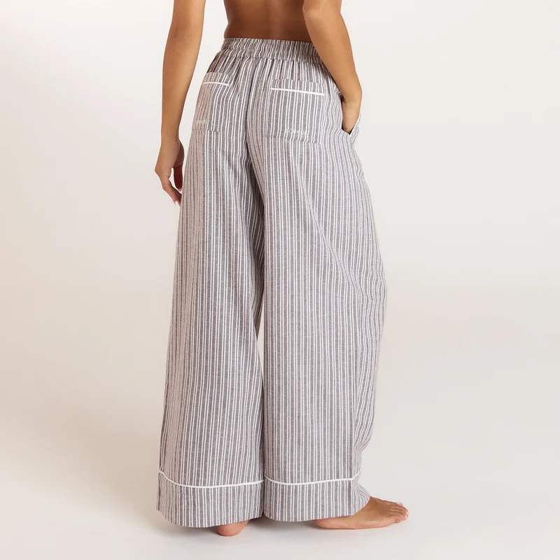 Pantalons de Pyjama Stripe - Chocolat