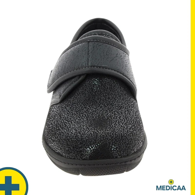 Chaussures à Bride Orthopédiques - (Manille) - Femme - Noir
