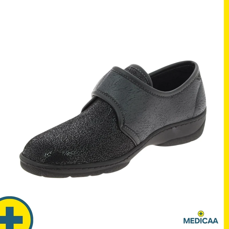 Chaussures à Bride Orthopédiques - (Manille) - Femme - Noir