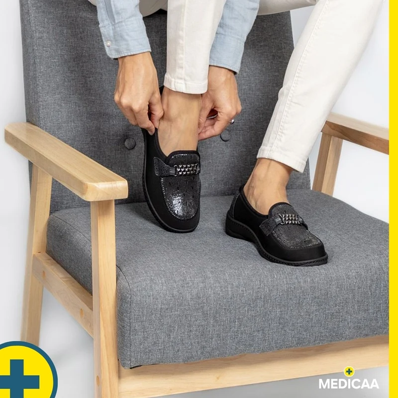 Mocassins Orthopédiques - (Magik) - Femme - Noir