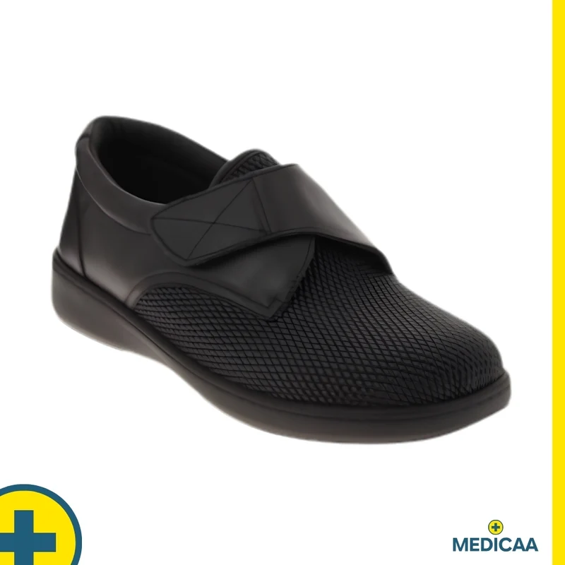 Chaussures à Bride Orthopédiques - (Alpes) - Mixte - Noir