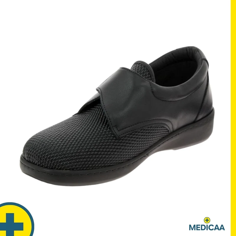 Chaussures à Bride Orthopédiques - (Alpes) - Mixte - Noir