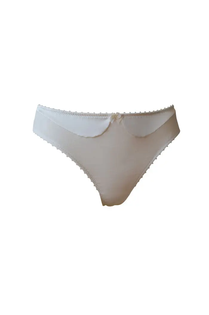 String Claudine ecru en coton biologique