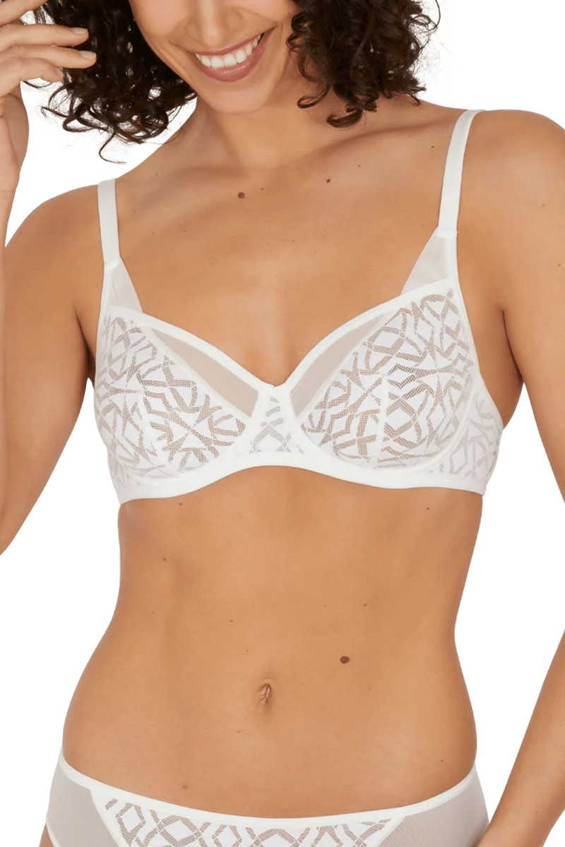 Soutien-gorge corbeille à armatures Equinoxe - Blanc naturel