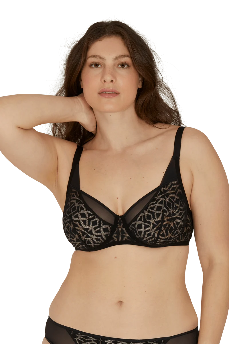 Soutien-gorge corbeille à armatures Equinoxe - Noir
