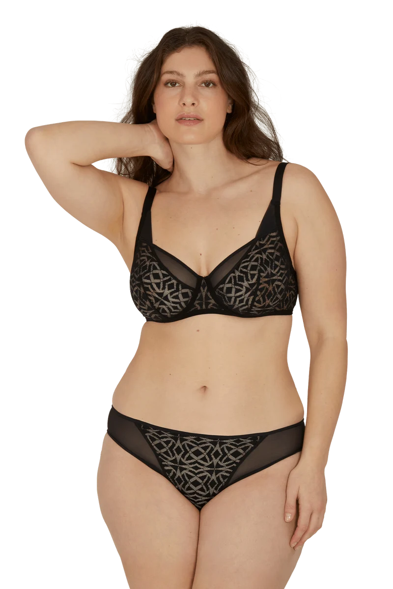 Soutien-gorge corbeille à armatures Equinoxe - Noir