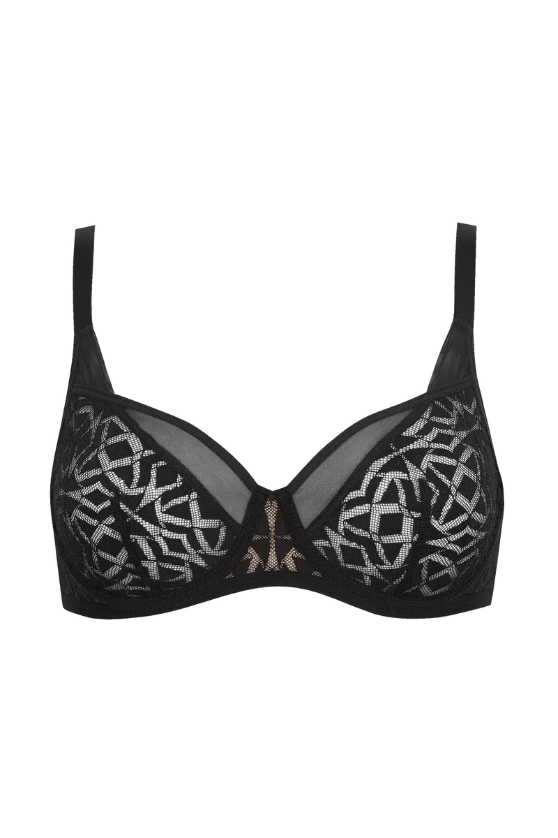 Soutien-gorge corbeille à armatures Equinoxe - Noir