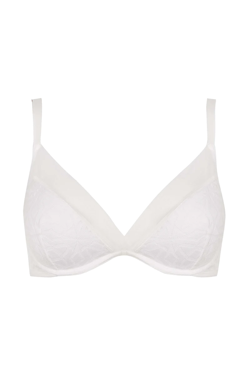 Soutien-gorge à coques Equinoxe - Blanc naturel
