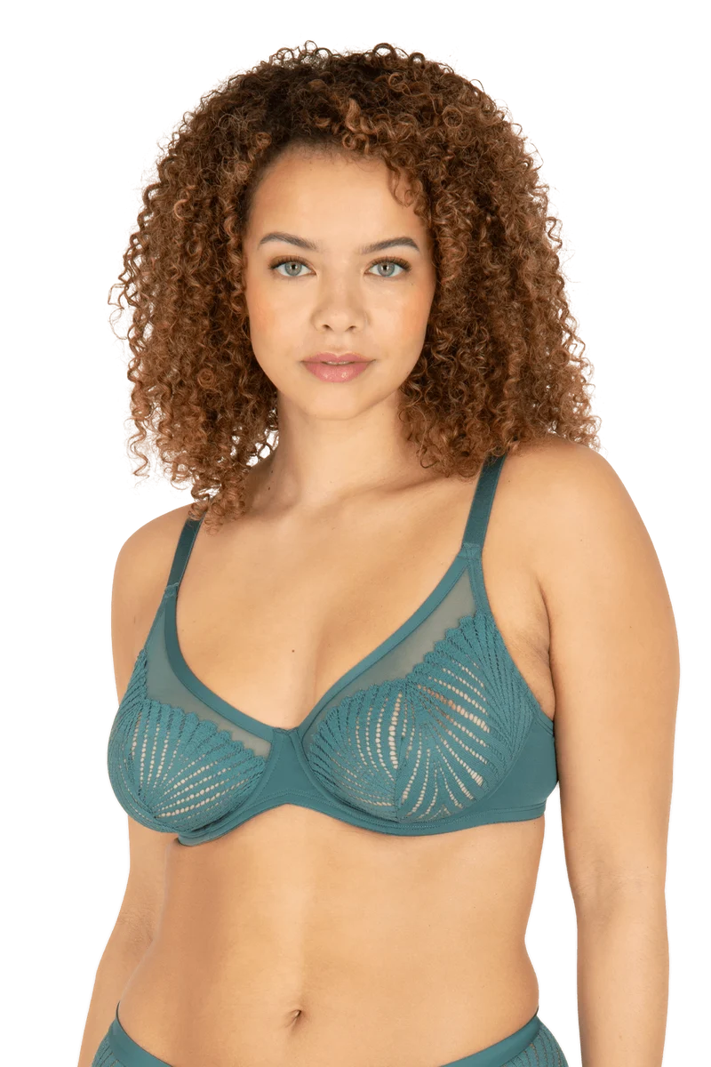 Soutien-gorge à armatures Muse - Vert paon