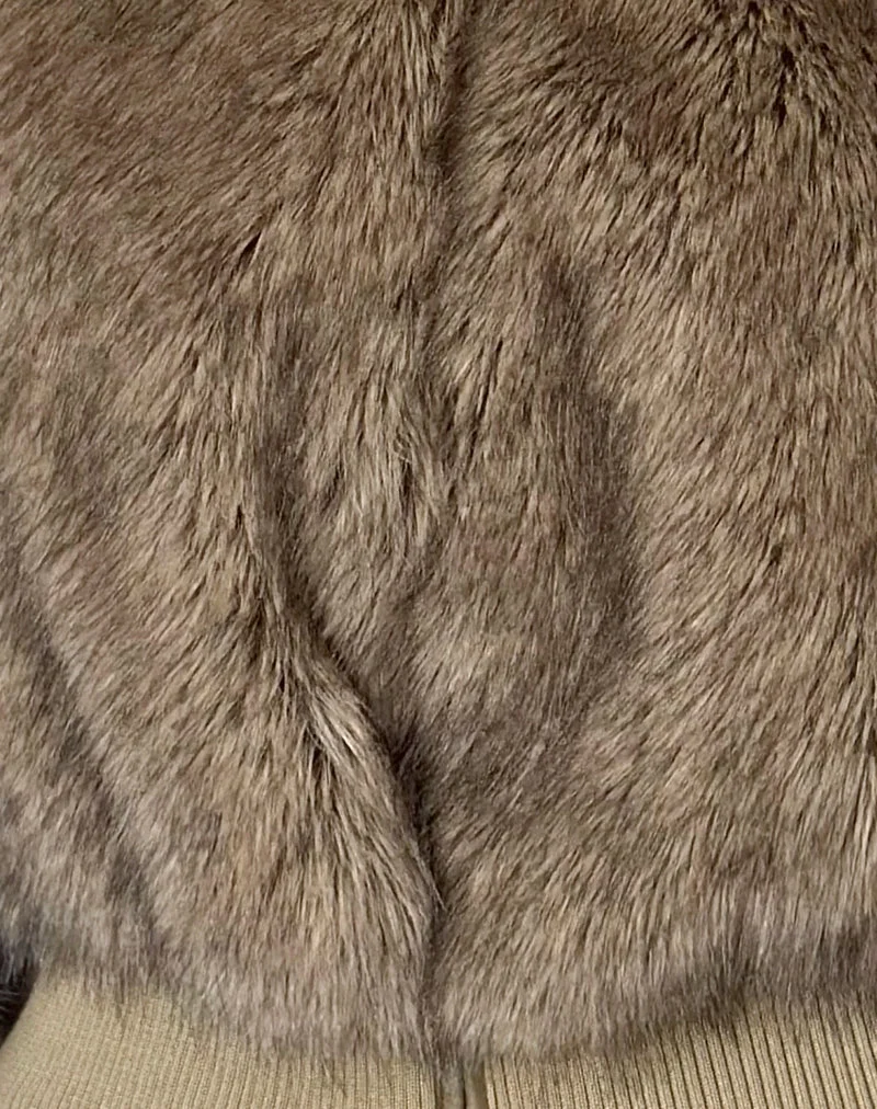 Veste Lovaro en fausse fourrure marron