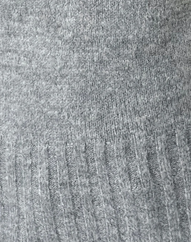 Pull Azrina en maille grise
