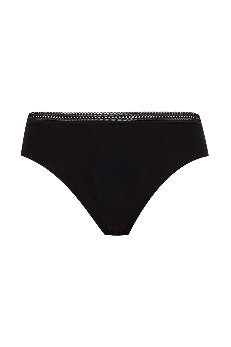 Lot de 3 Slips - Trio Invisible Modal - Rouge ardent / poudre / noir
