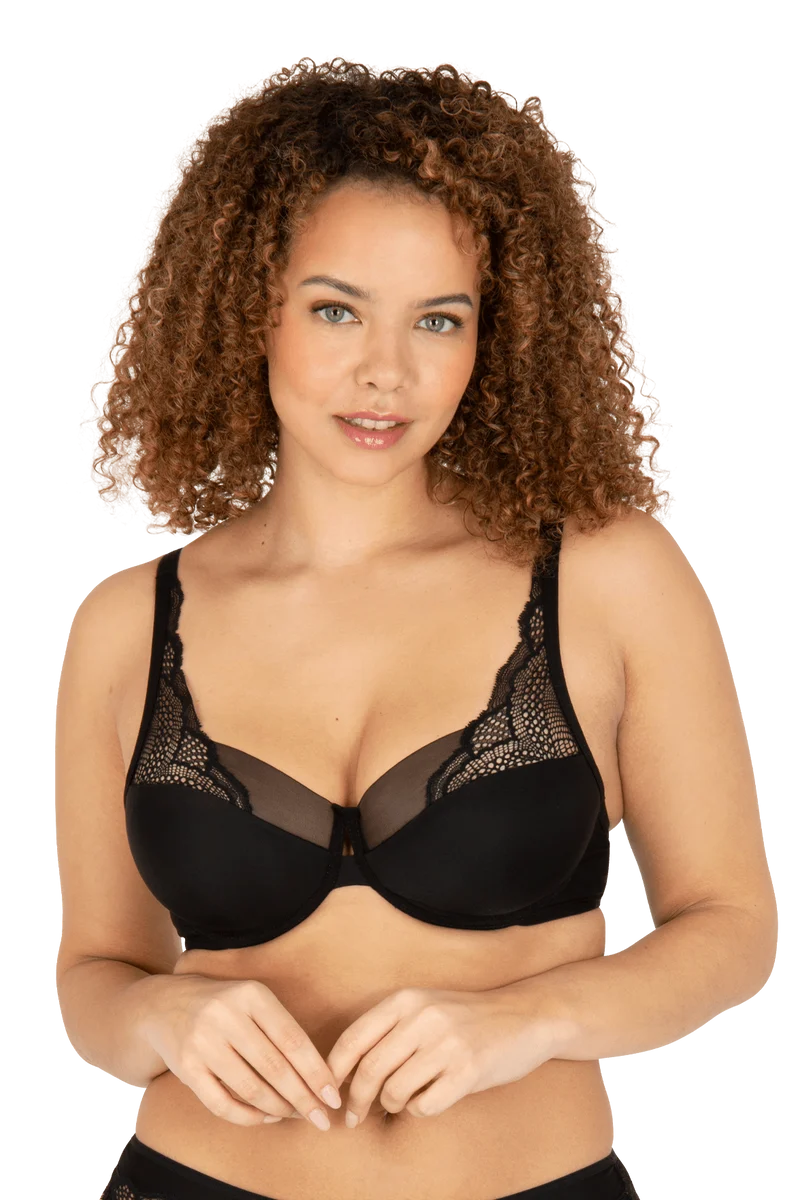 Soutien-gorge à coques Idylle - Noir
