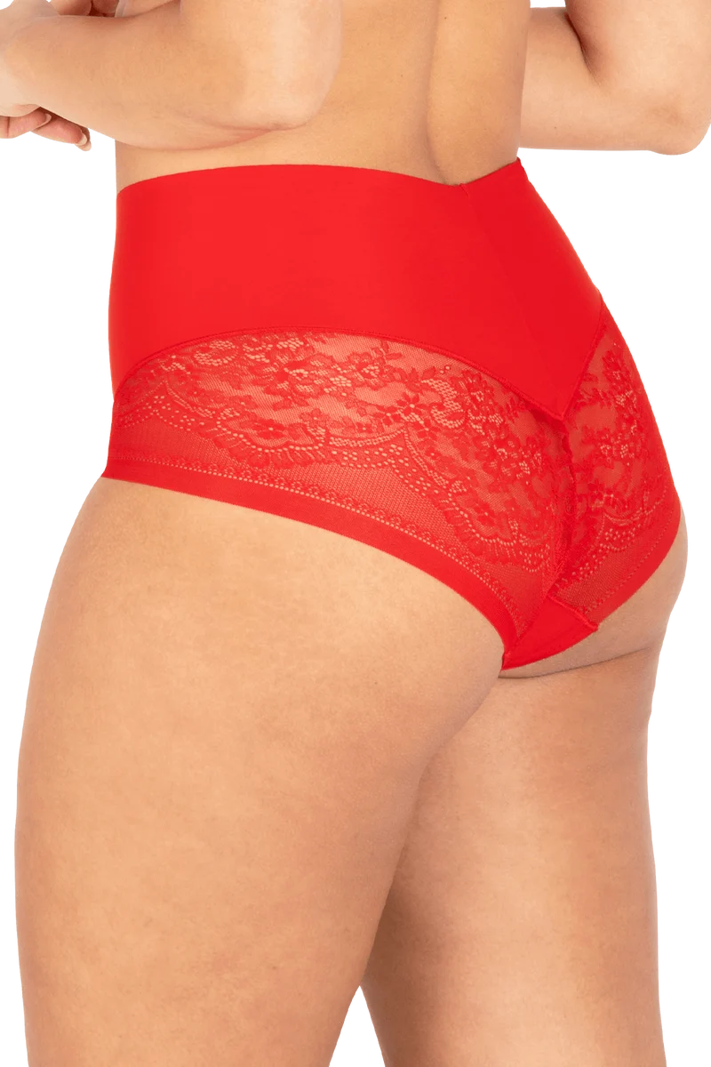 Culotte Dentelle Invisi Galbe - Rouge ardent