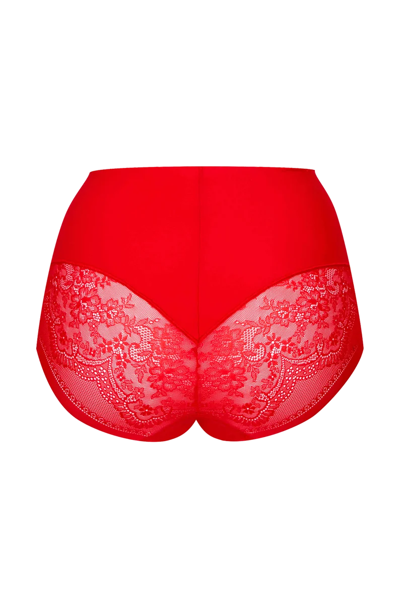 Culotte Dentelle Invisi Galbe - Rouge ardent