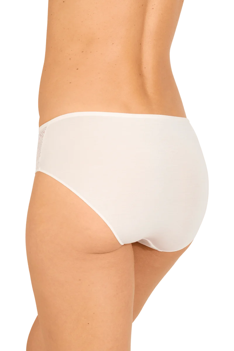 Lot de 3 Slips - Trio Modal - Vert paon / noir / soie