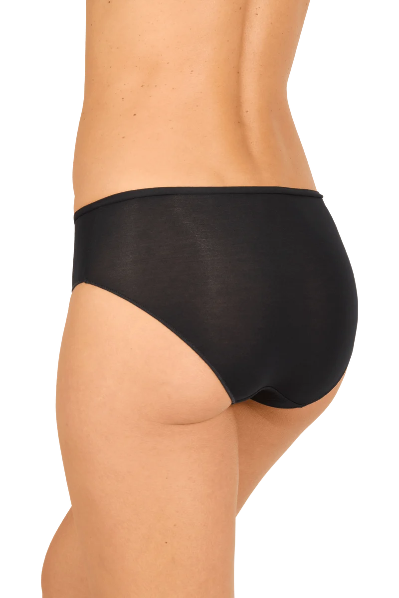 Lot de 3 Slips - Trio Modal - Vert paon / noir / soie