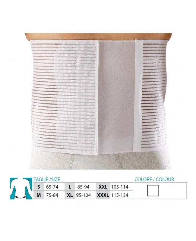ORIONE Ceinture de Maintien Abdominale Tissu Multi Rayé 28 cm Réf. 3090 ST