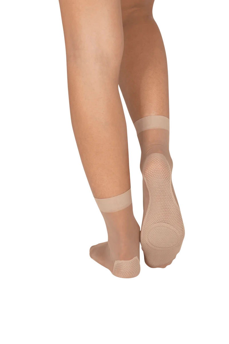 Socquettes Transparentes Bien-Etre des Pieds 19D Well Infini Confort - Beige medium