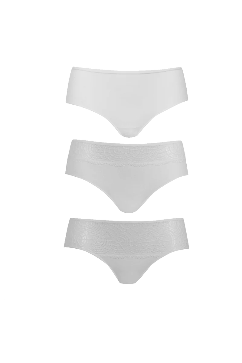 Lot de 3 Slips - Trio Modal - Blanc