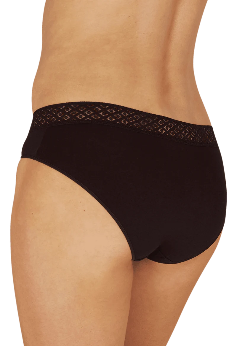 Lot de 3 Slips - Trio Douceur Graphique - Nude / noir / blanc