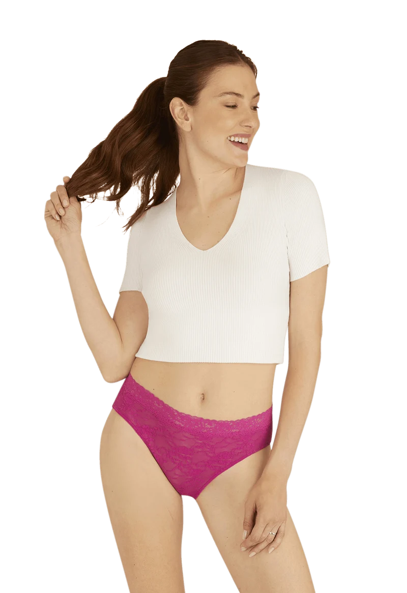 Duo Pop Lot de 2 Slips - Fuchsia / blanc