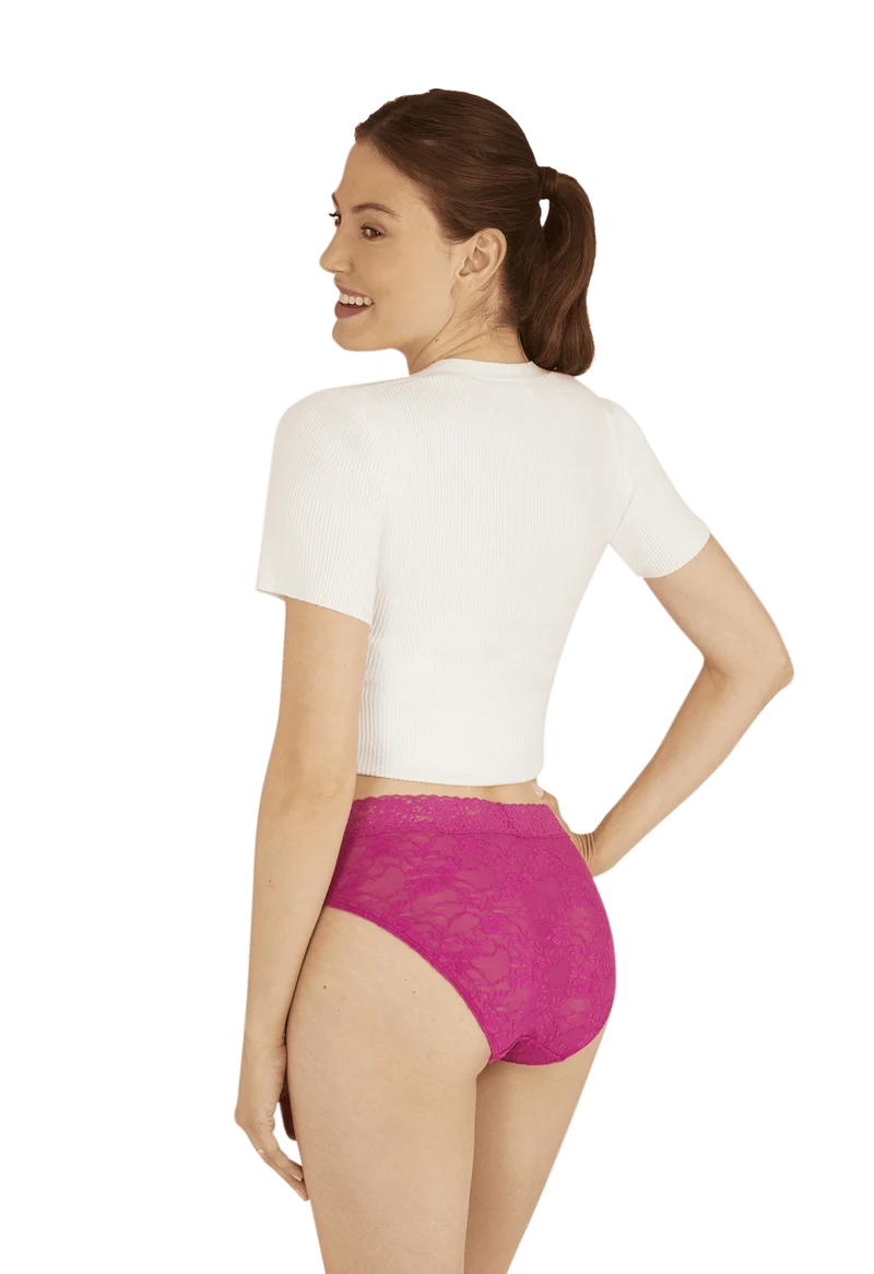 Duo Pop Lot de 2 Slips - Fuchsia / blanc